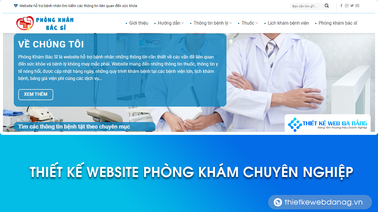 Thiết kế website phòng khám