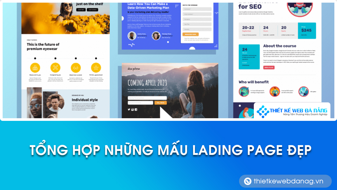 các mẫu landing page đẹp